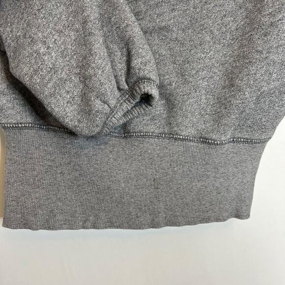 Converse Womens XSmall Gray Sweatshirt Hoodie XS Cropped Long Sleeve Top Cotton - Picture 4 of 10